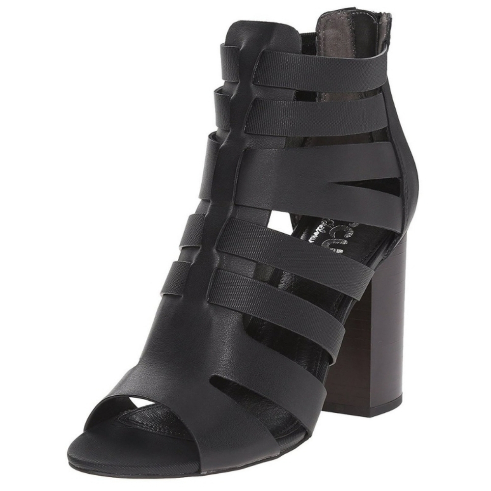 Circus by Sam Edelman Black Strappy Open Toe Heeled Sandals Women's 9B